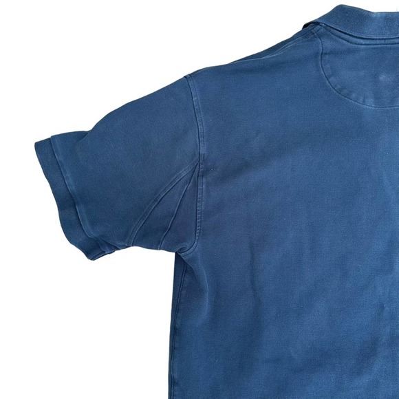 Orvis Polo Shirt Mens Short Sleeve Fishing Outdoors Stretch Collar Blue Large - Picture 10 of 12